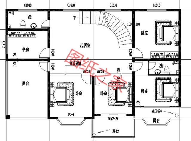 5套二層別墅設計圖，外觀精美設施齊全，供您參考