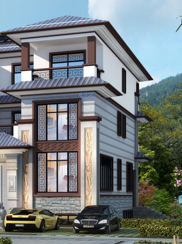 新中式別墅設(shè)計(jì)圖，大氣恢弘、氣派非凡!