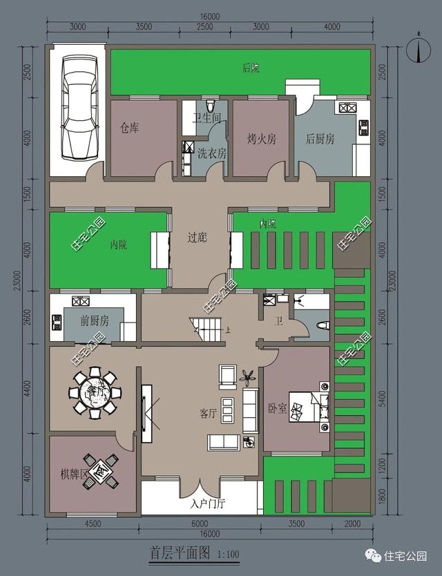 獨特庭院別墅設計圖，讓別人羨慕去吧！