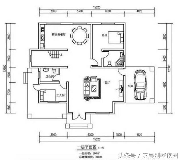 2款漂亮二層別墅設計圖，主體造價低廉！