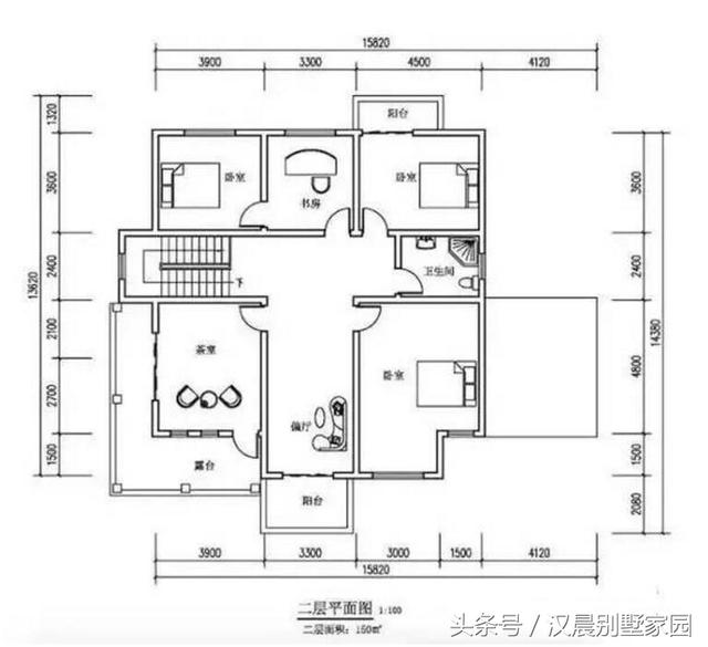 2款漂亮二層別墅設計圖，主體造價低廉！