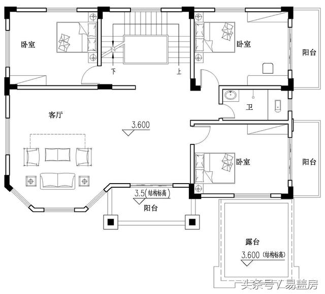 霸氣別墅設(shè)計圖，獨特的外觀，嚴謹?shù)慕Y(jié)構(gòu)！