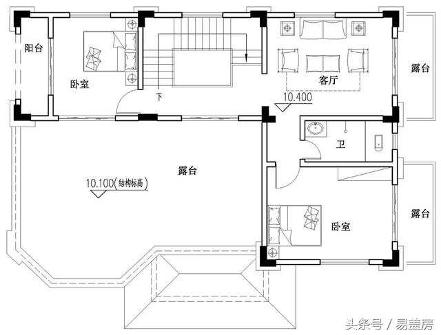 霸氣別墅設(shè)計圖，獨特的外觀，嚴謹?shù)慕Y(jié)構(gòu)！