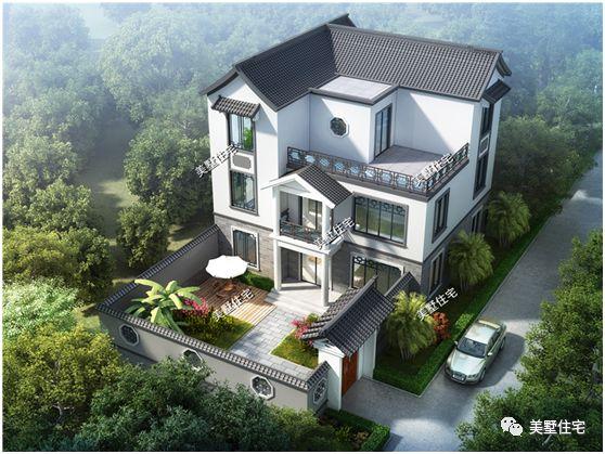 5款帶院子別墅設(shè)計(jì)圖，十一去游玩不如在家建別墅！