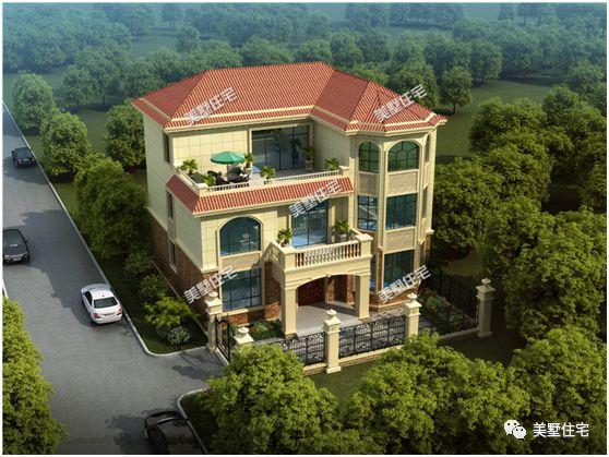 5款帶院子別墅設(shè)計(jì)圖，十一去游玩不如在家建別墅！