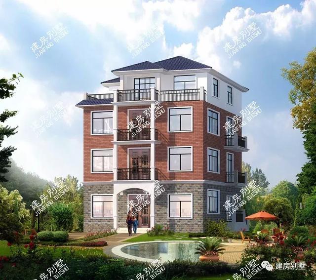 面寬12米的別墅設(shè)計圖，最便宜的主體造價20萬。