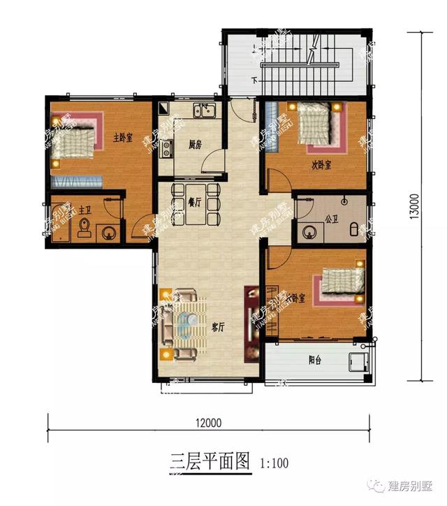 面寬12米的別墅設(shè)計圖，最便宜的主體造價20萬。