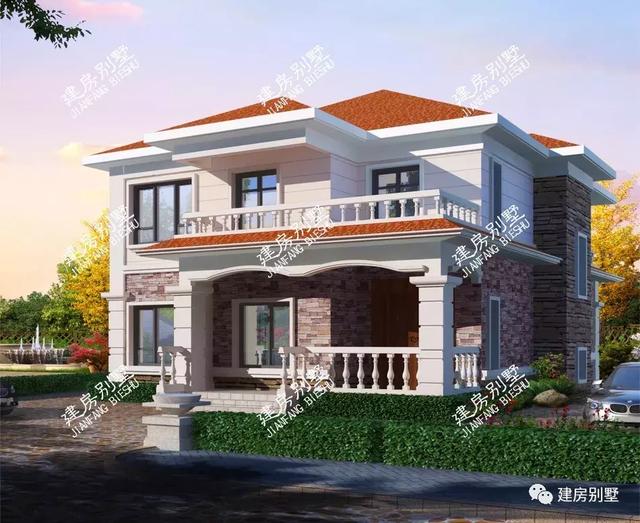 面寬12米的別墅設(shè)計圖，最便宜的主體造價20萬。
