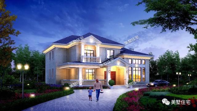 優(yōu)雅的二層別墅設(shè)計(jì)圖，獨(dú)特的設(shè)計(jì)理念，不一樣的視覺(jué)享受！