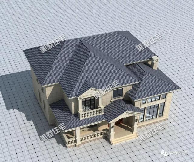 優(yōu)雅的二層別墅設(shè)計(jì)圖，獨(dú)特的設(shè)計(jì)理念，不一樣的視覺(jué)享受！