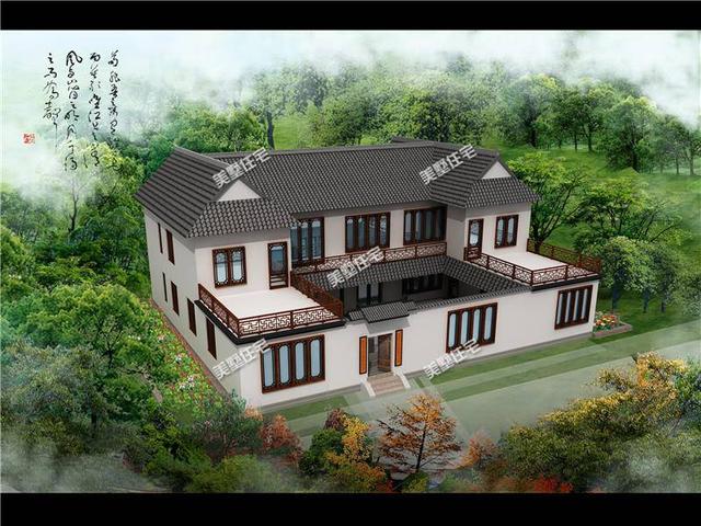 新中式四合院別墅設計圖，送給父母最舒適的環(huán)境！