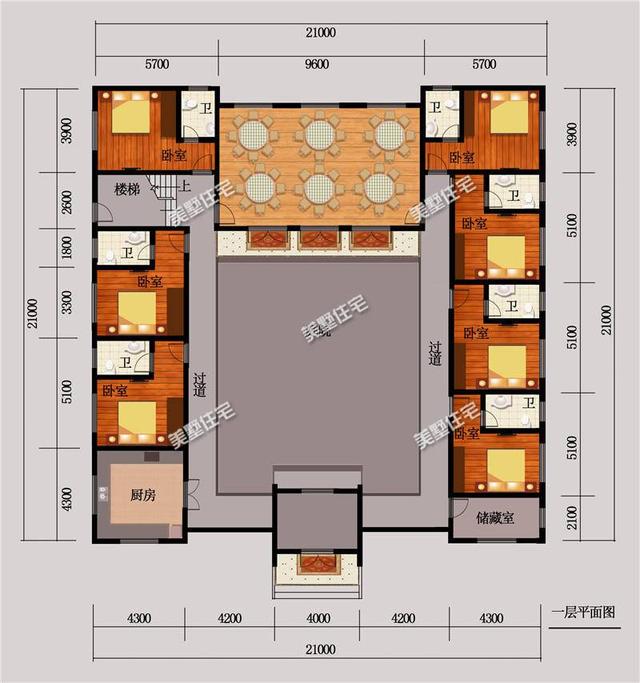 新中式四合院別墅設計圖，送給父母最舒適的環(huán)境！