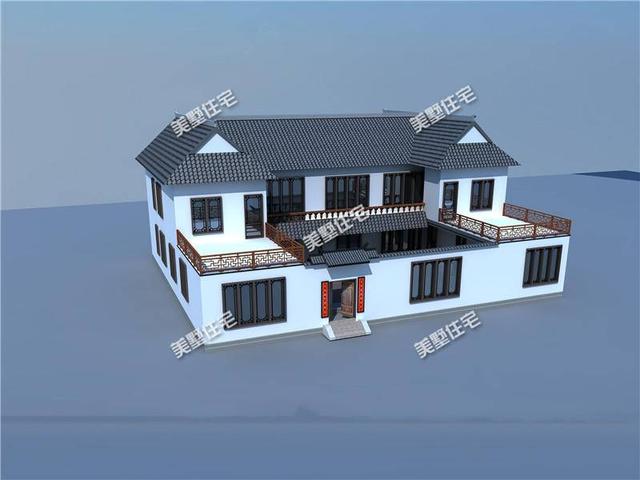 新中式四合院別墅設計圖，送給父母最舒適的環(huán)境！