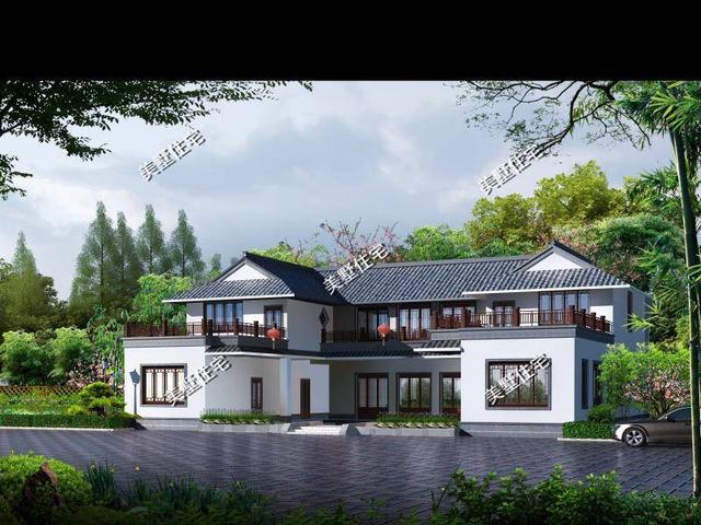 新中式四合院別墅設計圖，送給父母最舒適的環(huán)境！