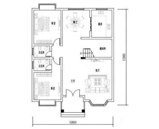 磚混結(jié)構(gòu)兩層自建房，新型農(nóng)村建筑，您的首選！