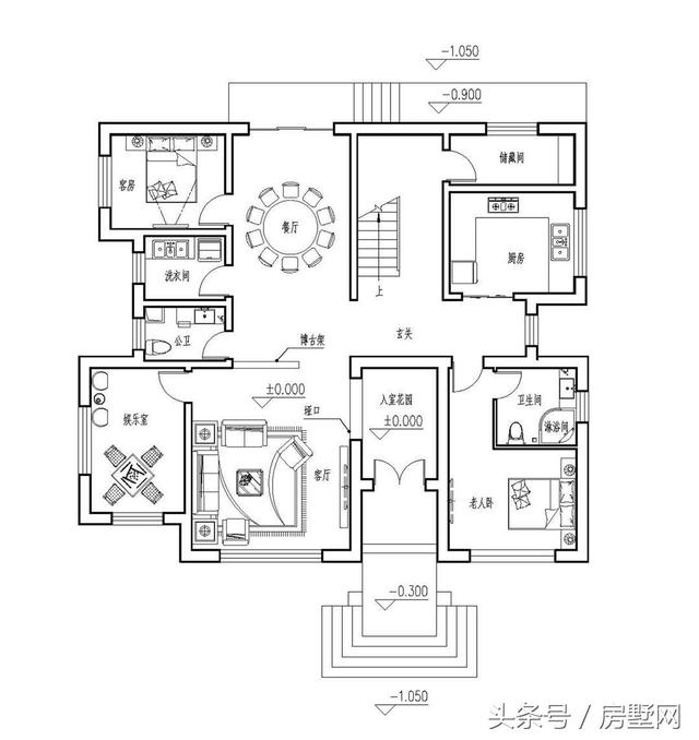 浪漫主義的簡歐別墅設(shè)計圖，心向往之......