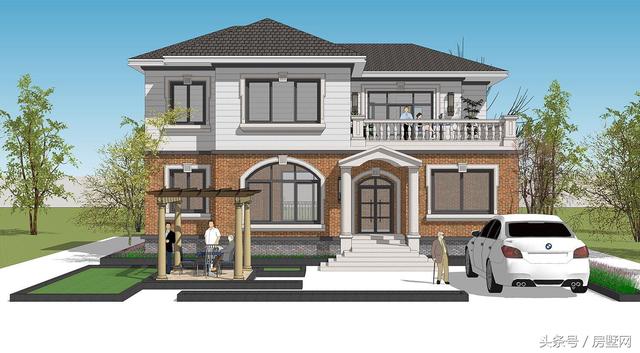 浪漫主義的簡歐別墅設(shè)計圖，心向往之......