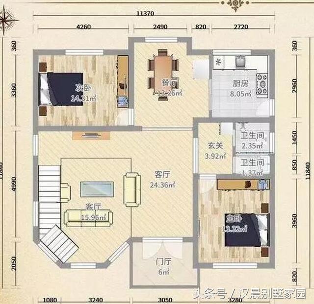 別墅設(shè)計圖，地基花了幾十萬，建好后讓大家羨慕不已！