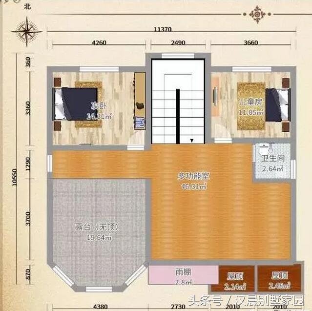 別墅設(shè)計圖，地基花了幾十萬，建好后讓大家羨慕不已！