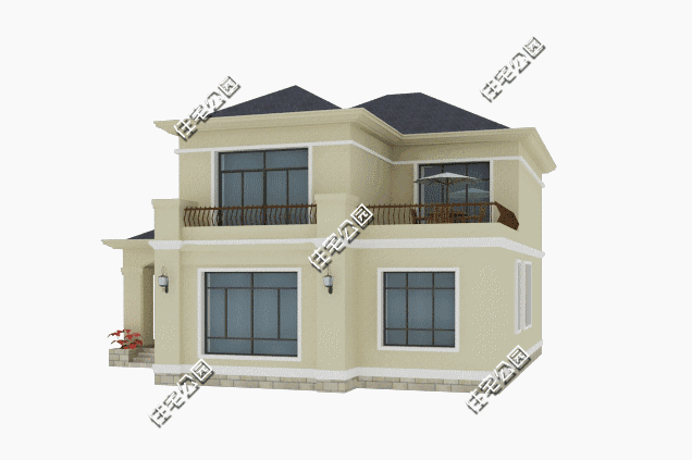 13×15米現(xiàn)代風(fēng)格別墅設(shè)計(jì)圖，盡享田園生活