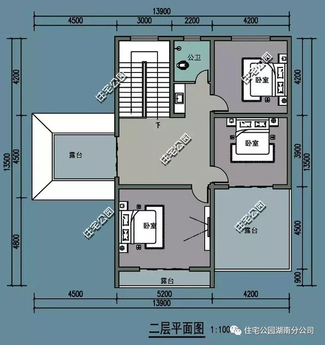 13×15米現(xiàn)代風(fēng)格別墅設(shè)計(jì)圖，盡享田園生活