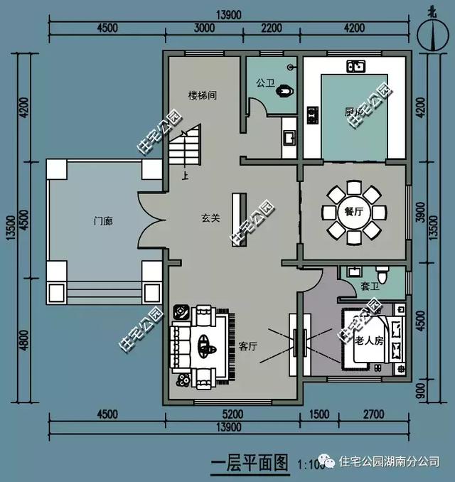 13×15米現(xiàn)代風(fēng)格別墅設(shè)計(jì)圖，盡享田園生活