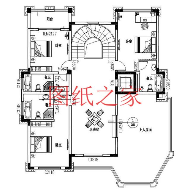 6款豪華時(shí)尚農(nóng)村三層別墅設(shè)計(jì)圖，戶(hù)型好到?jīng)]得挑