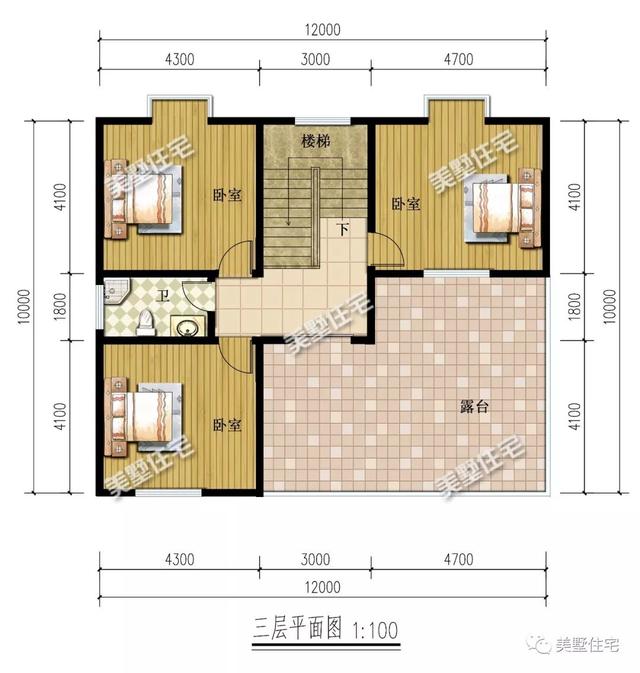 5款三層別墅設(shè)計(jì)圖，客廳挑空設(shè)計(jì)，既大膽又新穎