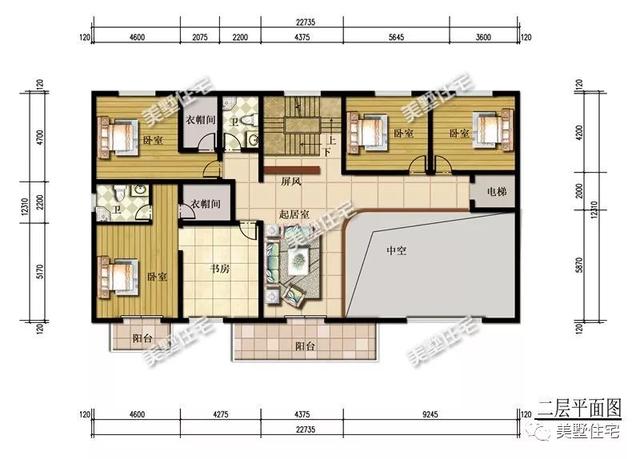 5款三層別墅設(shè)計(jì)圖，客廳挑空設(shè)計(jì)，既大膽又新穎