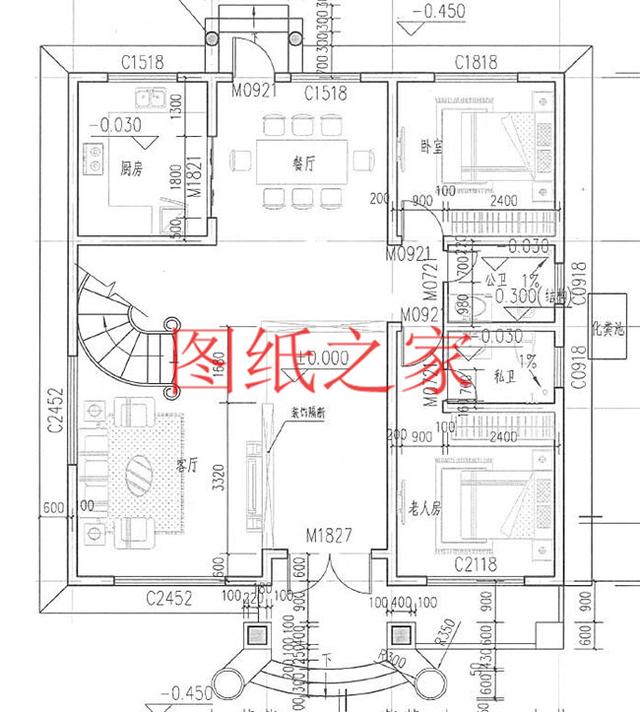 6套三層別墅設(shè)計圖，端莊大氣，氣勢恢宏！