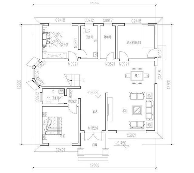 三層帶露臺的別墅設(shè)計圖，讓您氣派非凡！