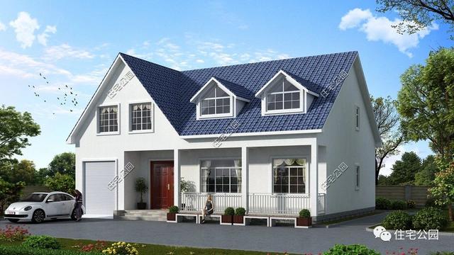 兩層別墅設計圖，經濟實用，外型美觀，布局合理。