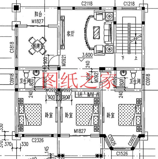 5套農(nóng)村三層別墅設(shè)計(jì)圖，主體造價(jià)低廉，值得推薦！
