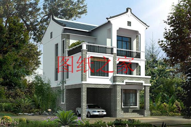 5套農(nóng)村三層別墅設(shè)計(jì)圖，主體造價(jià)低廉，值得推薦！