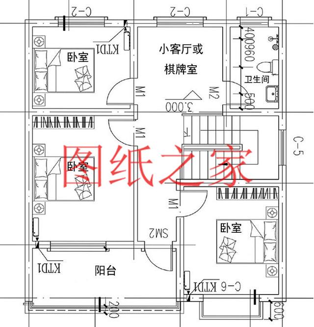 6套二層別墅設(shè)計圖，外觀美麗大方，經(jīng)濟實用型住宅。