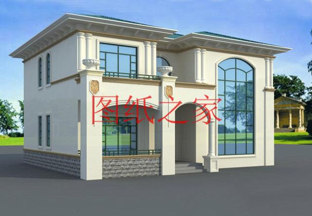 6套二層別墅設(shè)計圖，外觀美麗大方，經(jīng)濟實用型住宅。