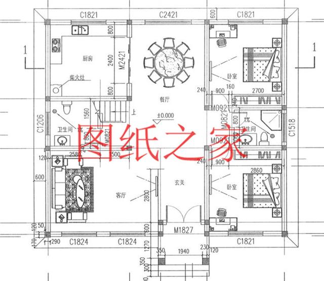 6套二層別墅設(shè)計圖，外觀美麗大方，經(jīng)濟實用型住宅。