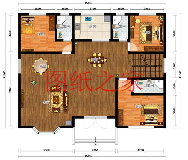 6套二層別墅設(shè)計圖，外觀美麗大方，經(jīng)濟實用型住宅。