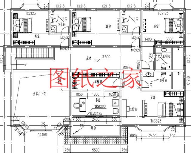 6套二層別墅設(shè)計圖，外觀美麗大方，經(jīng)濟實用型住宅。