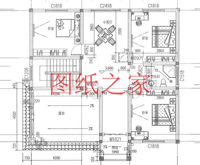 6套二層別墅設(shè)計圖，外觀美麗大方，經(jīng)濟實用型住宅。