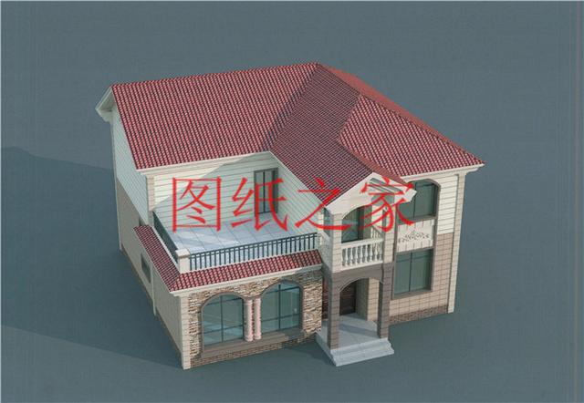 6套二層別墅設(shè)計圖，外觀美麗大方，經(jīng)濟實用型住宅。