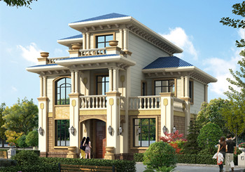 最好看的農(nóng)村三層樓房設(shè)計(jì)圖，占地113平米，小平米大格局