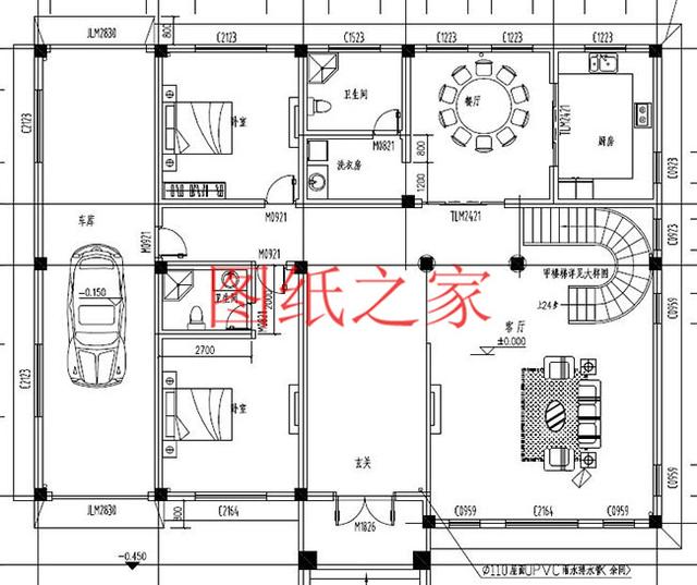 非常豪華大氣的農(nóng)村四層別墅設(shè)計(jì)圖，建成之后肯定人人羨慕