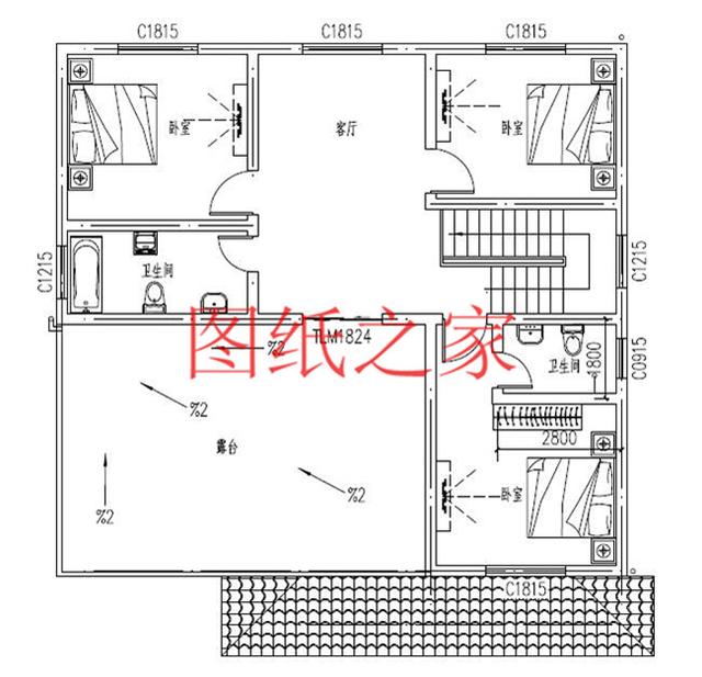 非常豪華大氣的農(nóng)村四層別墅設(shè)計(jì)圖，建成之后肯定人人羨慕