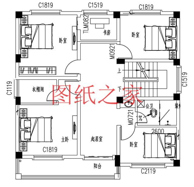 非常豪華大氣的農(nóng)村四層別墅設(shè)計(jì)圖，建成之后肯定人人羨慕