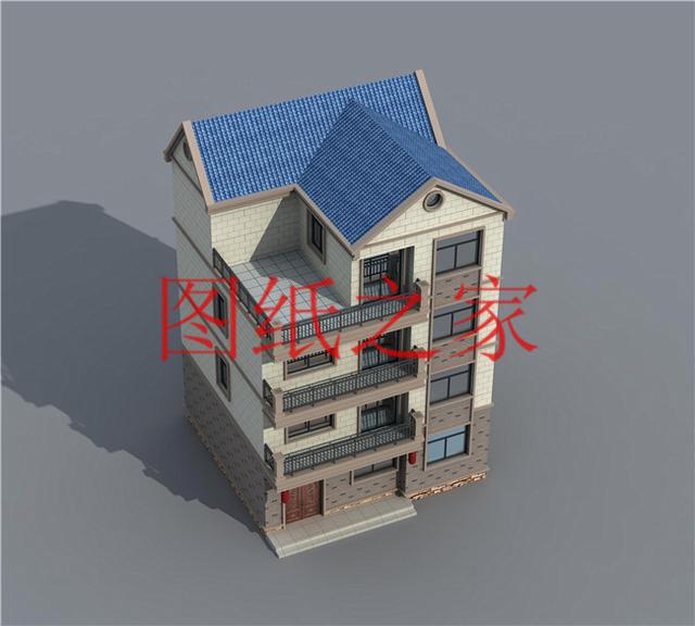 非常豪華大氣的農(nóng)村四層別墅設(shè)計(jì)圖，建成之后肯定人人羨慕