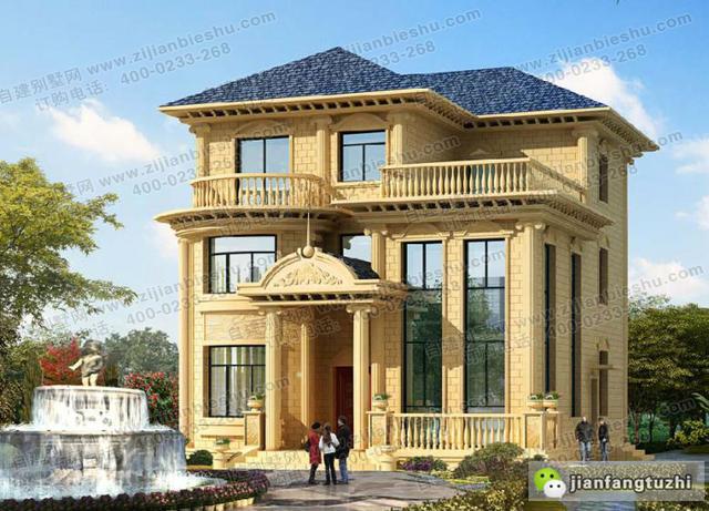 5款十分受歡迎的三層農(nóng)村自建房（全套）施工效果圖，占地面積約130㎡