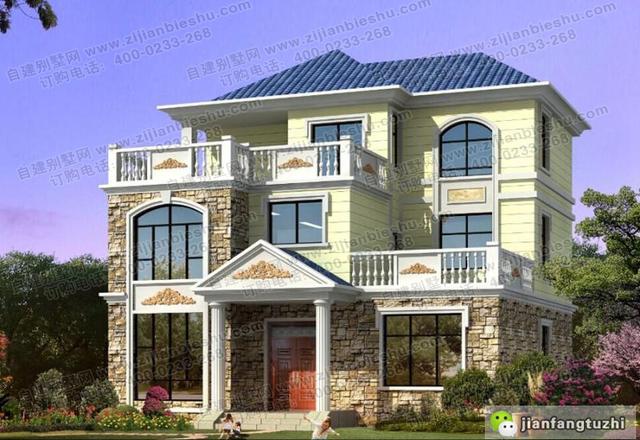 5款十分受歡迎的三層農(nóng)村自建房（全套）施工效果圖，占地面積約130㎡