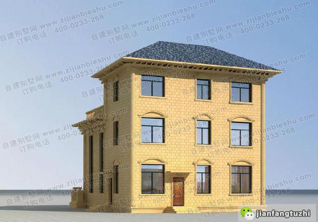 5款十分受歡迎的三層農(nóng)村自建房（全套）施工效果圖，占地面積約130㎡