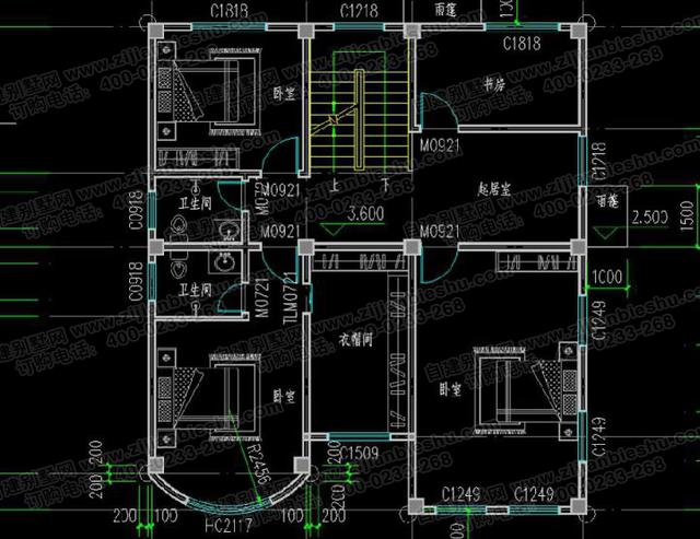 5款十分受歡迎的三層農(nóng)村自建房（全套）施工效果圖，占地面積約130㎡